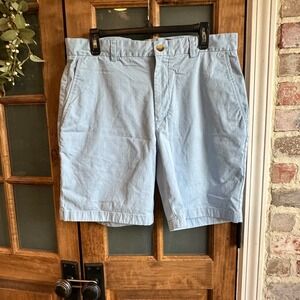 Vineyard Vines Breaker Shorts Mens 34 Light Blue Stretch Cotton Chino 1H6027